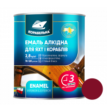 Вишневая эмаль ПФ-115 ТМ Корабельная, 0,25 кг, 12 шт