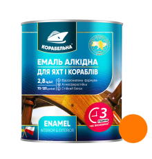 Оранжевая эмаль ПФ-115 ТМ Корабельная, 0,25 кг, 12 шт