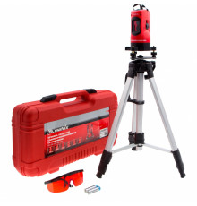 Уровень лазерный самовыравнивающийся, 150мм, штатив 1150 мм, набор в пласт. кейсе - TM MTX