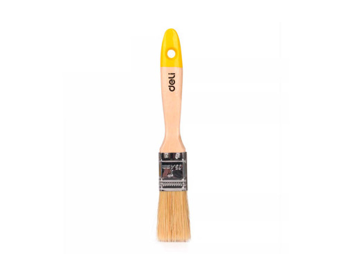 Кисть 1"(25мм) натуральная щетина, дер. ручка - TM DELI