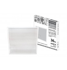 Светодиодная панель универсальная ЛП 03 595х595 Призма 19 мм 36 Вт 3000 Лм, 6500 К, белая, Народная