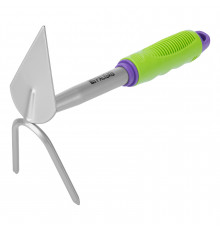 Мотыжка комбинир. 2-зубая, 85х190х275мм, обрез. рукоятка CONNECT - TM Palisad