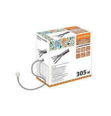 Кабель витая пара Народный F/UTP Cat 5e 4х2х24AWG (305м) ПВХ, серый - ТМ TDM