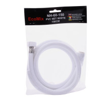 Шланг для душа 1,5м; БЕЛЫЙ,  PVC  NH-60-150 TM EcoMIX