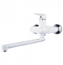 Смеситель Plamix OSCAR-006 EURO, ванна, длиный излив, двухвентильный, термопластик ТМ PLAMIX