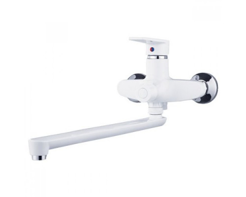 Смеситель Plamix OSCAR-006 EURO, ванна, длиный излив, двухвентильный, термопластик ТМ PLAMIX Смеситель Plamix OSCAR-006 EURO, ванна, длиный излив, двухвентильный, термопластик ТМ PLAMIX