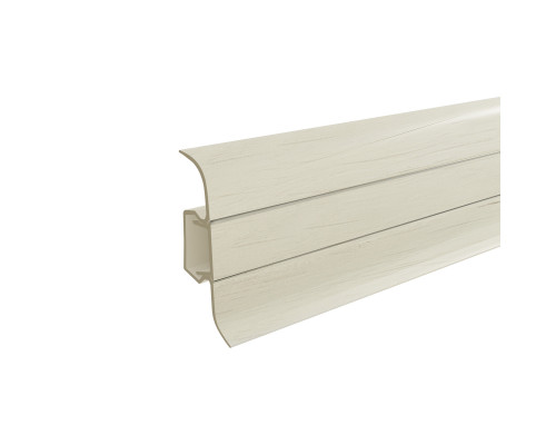 Плинтус ПВХ 56мм 100 Береза гатчинская 2,5м (уп.40шт) - ТМ RicoLeo