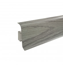 Плинтус ПВХ 56мм 195 Сосна серебристая 2,5м (уп.40шт) - ТМ RicoLeo