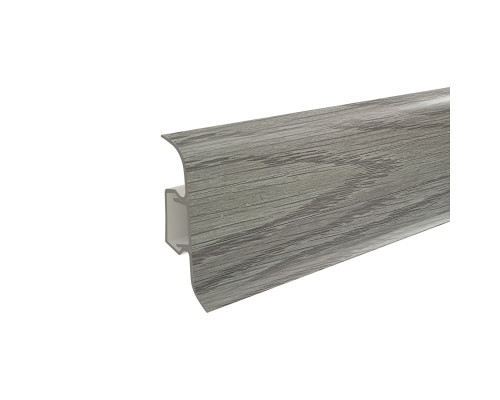 Плинтус ПВХ 56мм 195 Сосна серебристая 2,5м (уп.40шт) - ТМ RicoLeo
