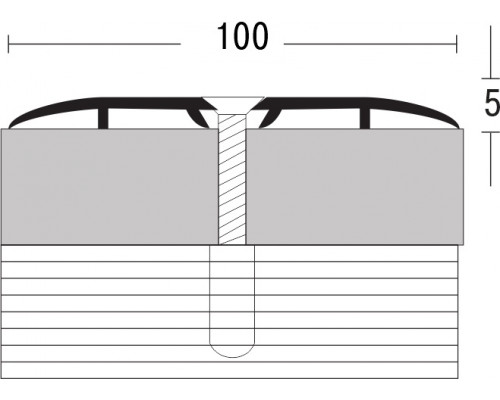 Порог алюминиевый анодированный Золото B100 100мм*5мм - 0,9м (уп.1шт) - ТМ GRACE Порог алюминиевый анодированный Золото B100 100мм*5мм - 0,9м (уп.1шт) - ТМ GRACE
