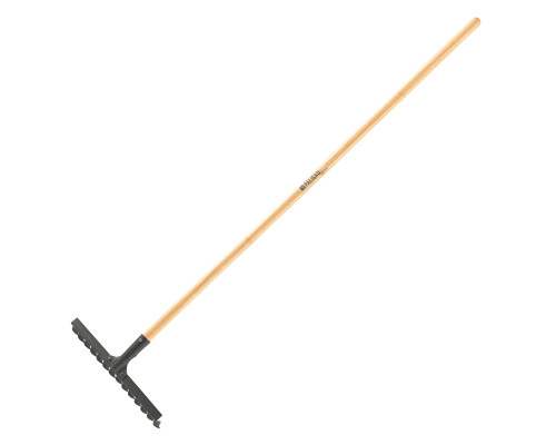 Грабли 14-зубые с лак. черенком витые 370мм*1400мм - ТМ Palısad