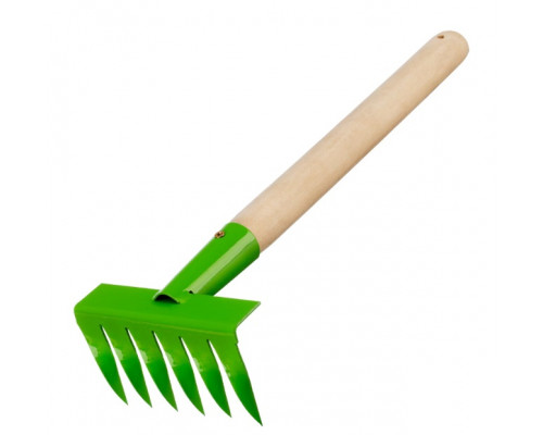 Грабли витые 6-зубые, 120х390мм, стальные, дер. рукоятка - TM Palisad