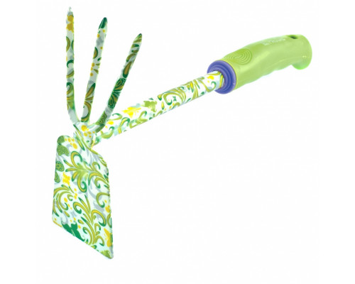 Мотыжка комбинир. Трапеция и 3-зуба, пластик. рукоятка - TM Palisad Мотыжка комбинир. Трапеция и 3-зуба, пластик. рукоятка - TM Palisad