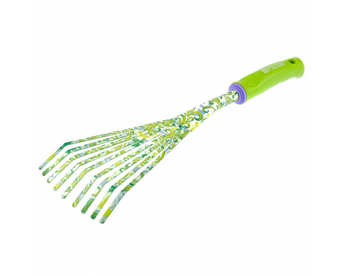 Грабли веерные 9-зубые, 75х385мм, стальные, пластик. - TM Palisad Грабли веерные 9-зубые, 75х385мм, стальные, пластик. - TM Palisad