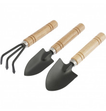 Набор по уходу за комнатными растениями, деревян. рукоятки, 3 пр-та - TM Palisad