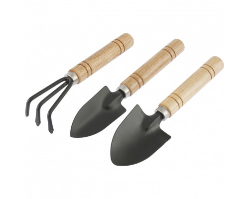 Набор по уходу за комнатными растениями, деревян. рукоятки, 3 пр-та - TM Palisad