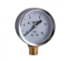 Манометр 0-1,0 Мпа Дк 50 мм 1/4, нерж. корпус - ТМ Optima