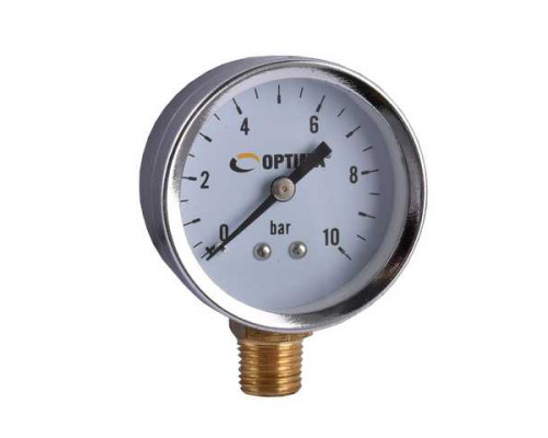 Манометр 0-1,0 Мпа Дк 50 мм 1/4, нерж. корпус - ТМ Optima