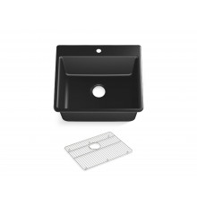 Мойка кухонная, композитная, одинарная, черная, 635х559х270 TM KOHLER