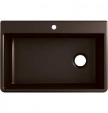 Мойка кухонная, композитная, одинарная, черная, с решеткой 838х559х257 TM KOHLER