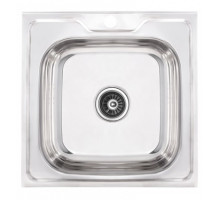 Мойка нерж. Zerix 50*50, выпуск бол.+ СИФОН, 0,6мм, глубина 160 мм. DECOR ТМ ZERIX