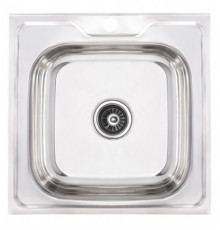 Мойка нерж. Zerix 50*50, выпуск бол.+ СИФОН, 0,6мм, глубина 160 мм. DECOR ТМ ZERIX