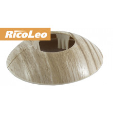 Розетты напольные ПВХ d-20мм Дуб беленый (2 шт) - ТМ RicoLeo