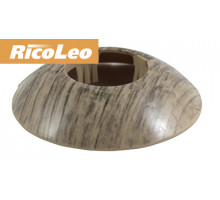 Розетты напольные ПВХ d-26мм Дуб английский (2 шт) - ТМ RicoLeo