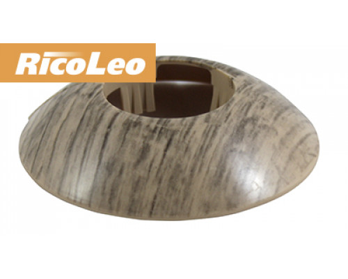 Розетты напольные ПВХ d-26мм Дуб английский (2 шт) - ТМ RicoLeo