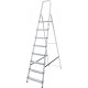 Стремянка алюминиевая NV100 8 ступ. (нагр.150кг; рабочая высота 3,69м) - ТМ НоваяВысота