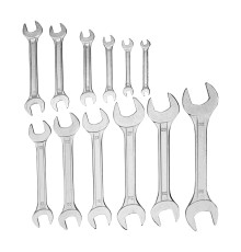 Набор ключей рожковых, 6 х 32 мм, 12 шт., хромированные - ТМ Sparta.