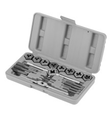 Набор метчиков и плашек М3-М12, плашко-метчикодержатель, 20пред., пласт. бокс - TM Sparta