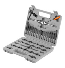 Набор метчиков и плашек М3-М12, плашко-метчикодержатель, 40пред., пласт. бокс - TM Sparta