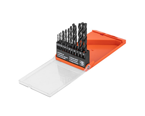 Набор сверл по металлу, 2-8 мм (через 0,5 мм), HSS, 13шт.цилиндрический хвостовик - ТМ Sparta.