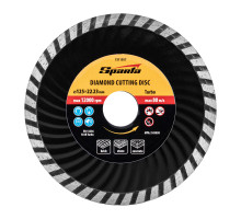 Диск алмазн. 125 х 22,2 мм TURBO, сухая резка (уп.10шт) - ТМ Sparta.