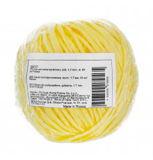 Шпагат полипропиленовый желтый 60м, 1,7мм, 1200текс - ТМ Palisad