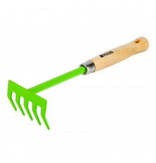 Грабли 5-зубые, 90х330 мм, стальные, дер. рукоятка - TM Palisad