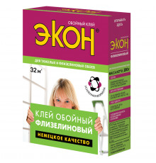 Обойный клей ЭКОН Флизелиновый, 200г (кор.24шт)-ТМ ЭКОН
