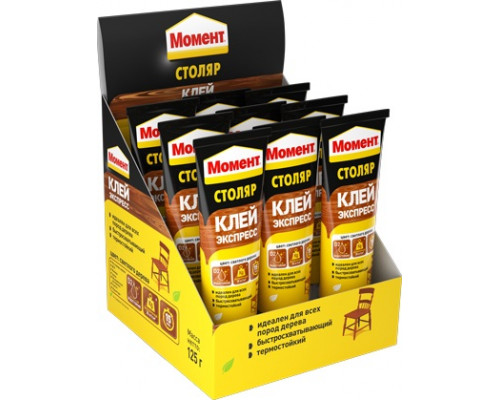 Момент Столяр Клей-Экспресс, 125г (кор.30шт)-ТМ Момент
