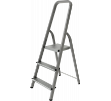 Стремянка стальная NV1150 3 ступени (нагр.150кг; рабочая высота 2,59м) - ТМ НоваяВысота