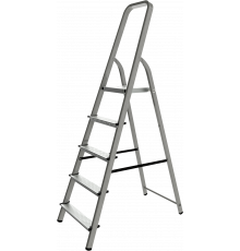Стремянка стальная NV1150 5 ступени (нагр.150кг; рабочая высота 3,03м) - ТМ НоваяВысота