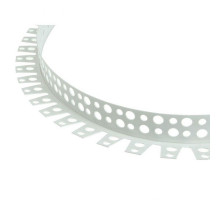 Угол ПВХ перфорированный арочный белый 23х23мм 2,5м.п. (уп.50шт) - ТМ GRACE
