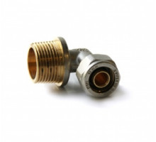 Угольник с НР (компресс.) 16x1/2 ТМ VALVE