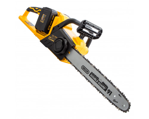 Цепная пила аккумуляторная бесщеточная RCS400-36, Li-ion, 36В, 4Ач, шина 400мм - TM Denzel Цепная пила аккумуляторная бесщеточная RCS400-36, Li-ion, 36В, 4Ач, шина 400мм - TM Denzel