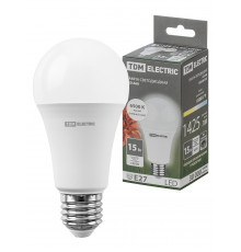 Лампа светодиодная А60 - 15 Вт-220 В -6500 К–E27 - TM TDM