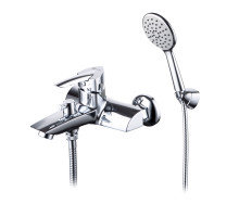 Смеситель Lemark LM3514C-EU, ванна, латунный, короткий излив, однорычажный (к. 35), хром