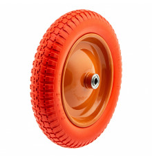 Колесо полиуретановое 3.00-8, D340мм, длина оси 90мм, подшипник D16мм - TM Palisad