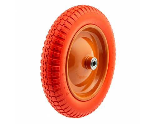 Колесо полиуретановое 3.00-8, D340мм, длина оси 90мм, подшипник D16мм - TM Palisad Колесо полиуретановое 3.00-8, D340мм, длина оси 90мм, подшипник D16мм - TM Palisad