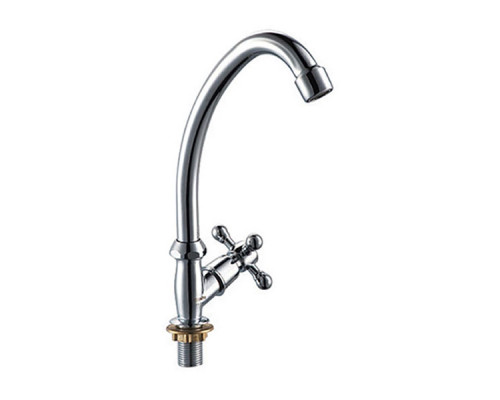 Смеситель Zerix TZF 605 для холодной воды, высокий излив, на гайке (кран-букс) ТМ ZERIX