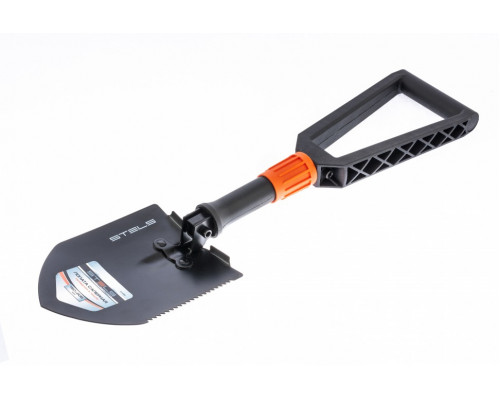 Лопата походная, 150х205х253-590мм, пластик. рукоятка, складная в чехле - TM Stels